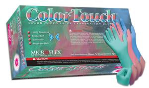 Latex Gloves | Microflex Color Touch | Peppermint Scented - GloveSaver.com