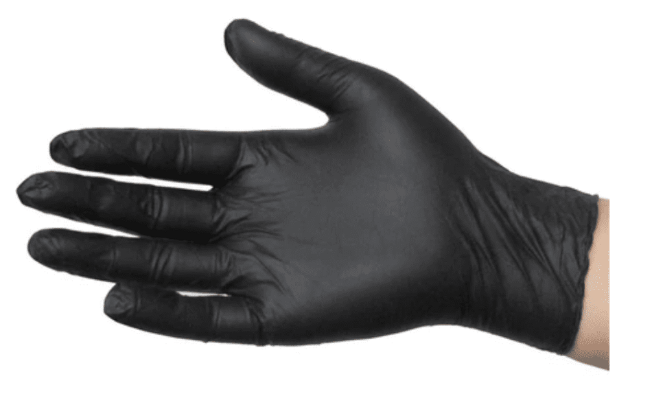 (In-Stock) SkinTX Powder-Free Black Latex Gloves (6 Mil) - GloveSaver.com