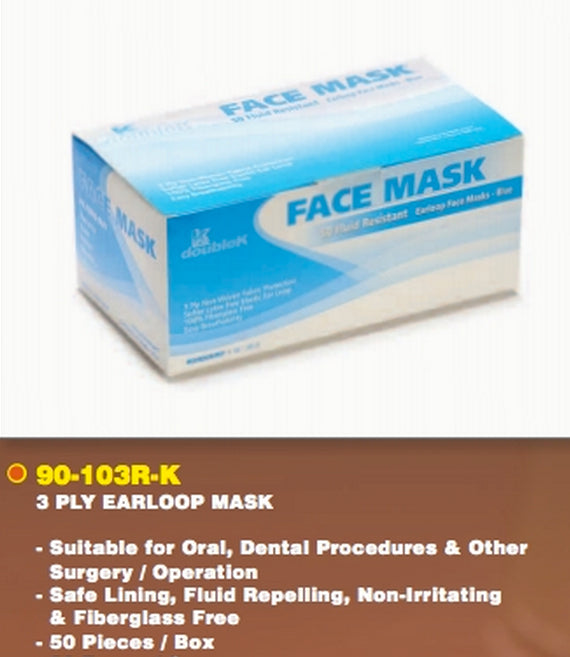 (In-Stock) FACE MASK / 3 Ply Earloop Mask