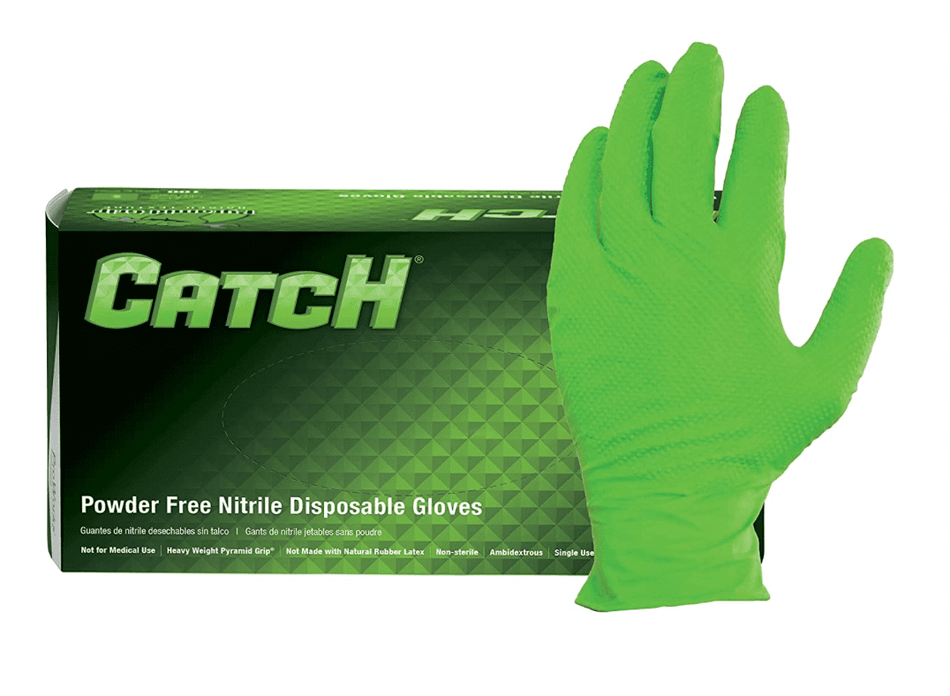 (In-Stock) 9X Green Nitrile Gloves (9 Mil)