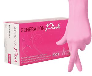 (In-Stock) Pink Vinyl Gloves