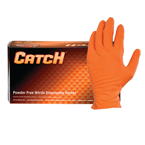 (In-Stock) 9X Orange Nitrile Gloves (9 Mil)