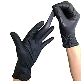 (In-Stock) 4X Black Vinyl Gloves (Case) 1,000 Count